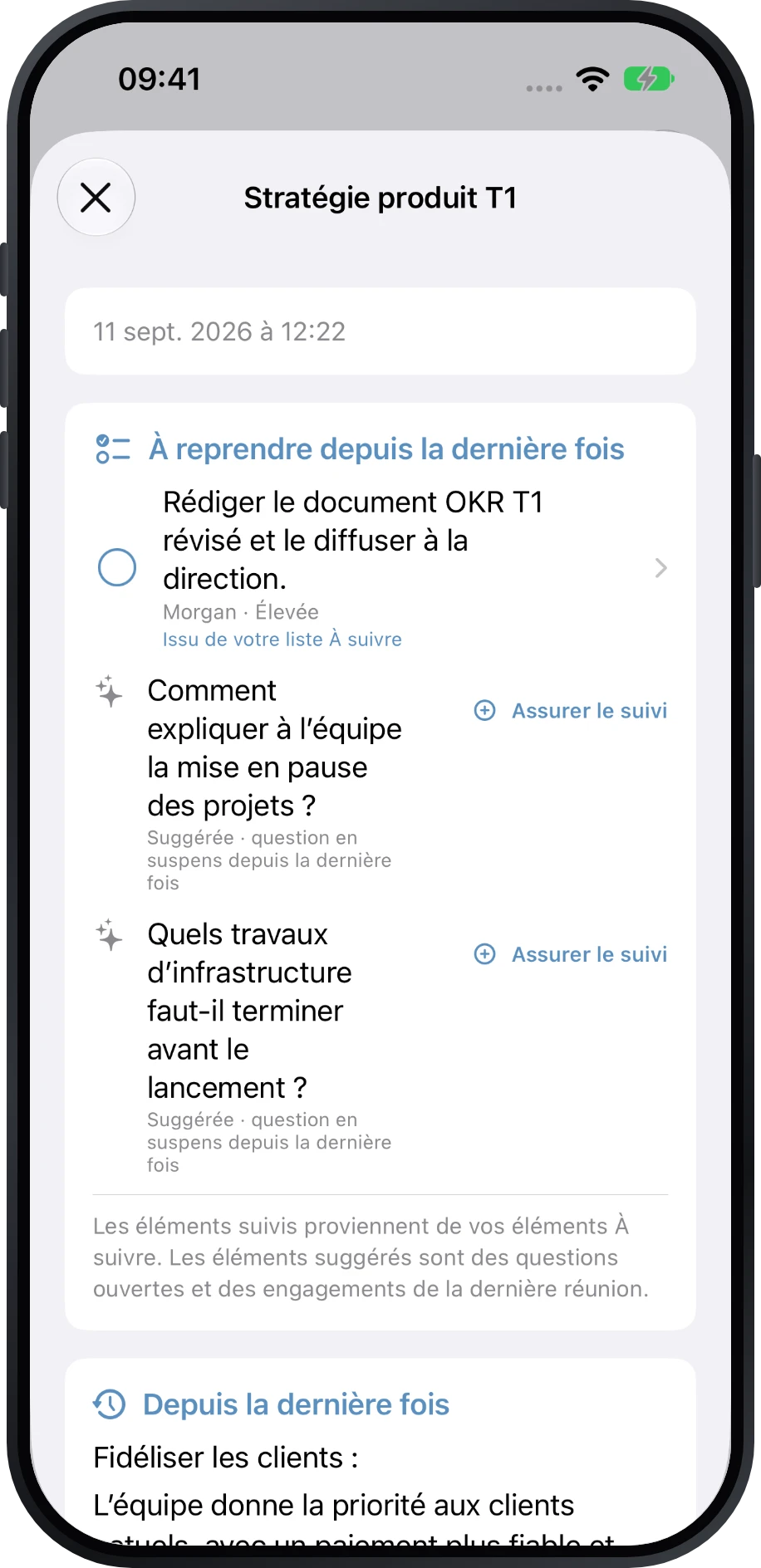 Fiches de préparation