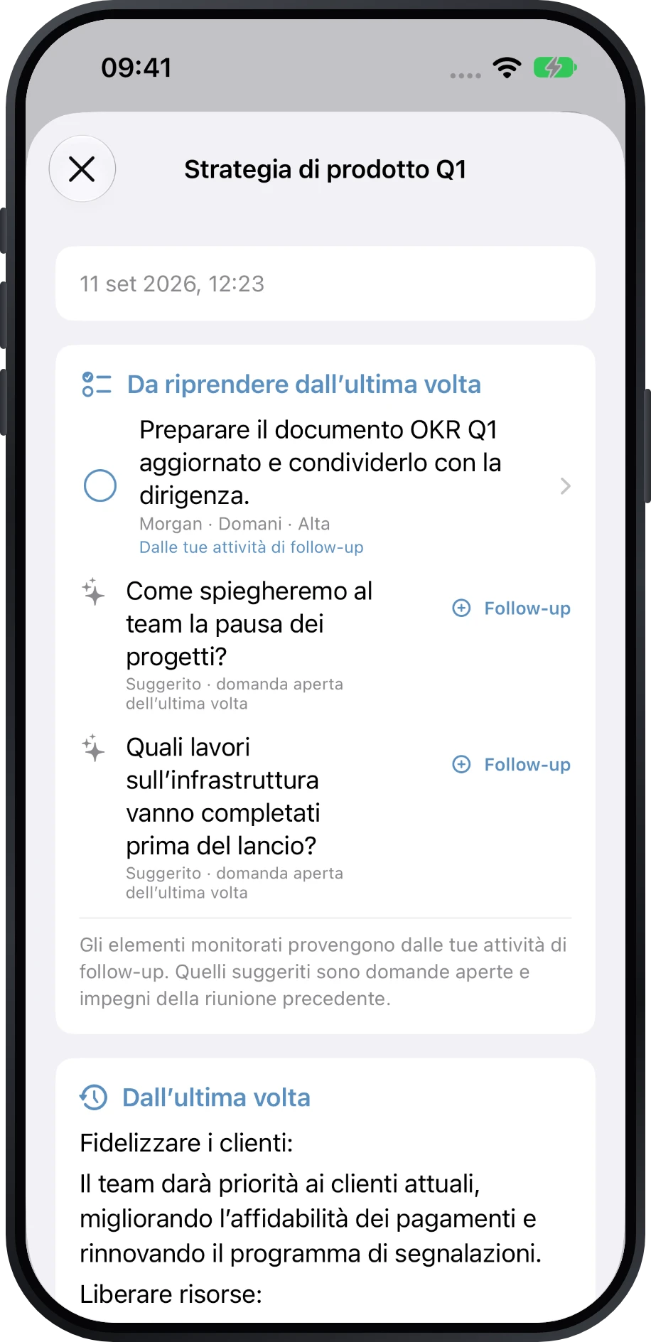 Schede di preparazione
