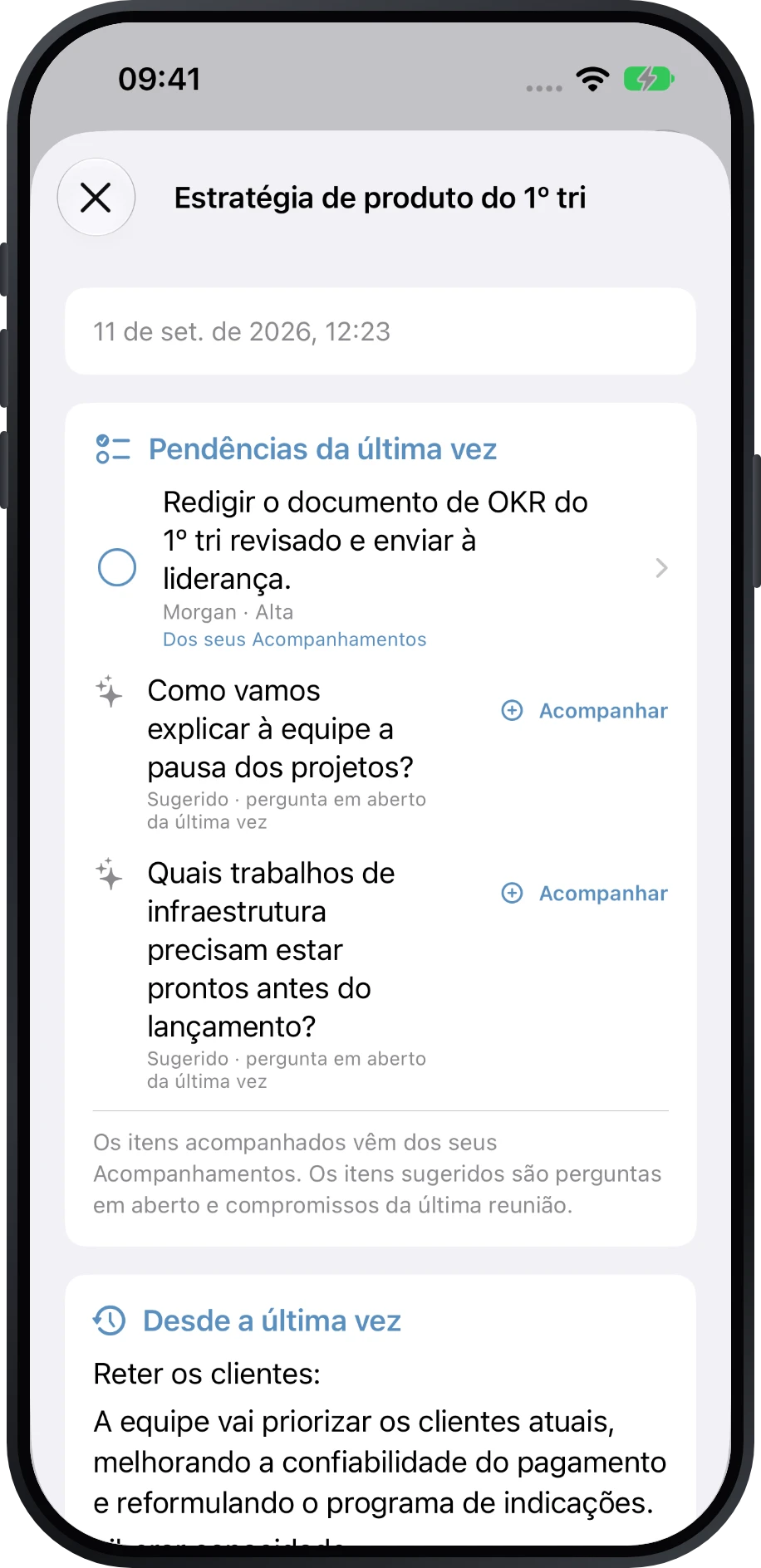 Resumos de preparação